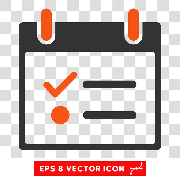 Todo-Liste Kalendertag eps Vektor-Symbol — Stockvektor