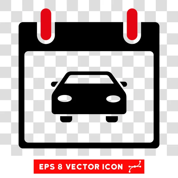 Calendrier de voiture Jour Eps Icône vectorielle — Image vectorielle
