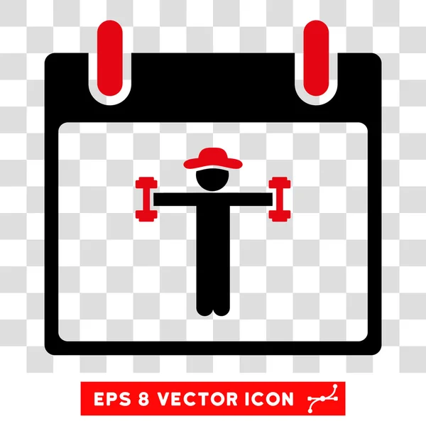 Fitness-Kalender Tag eps Vektor-Symbol — Stockvektor