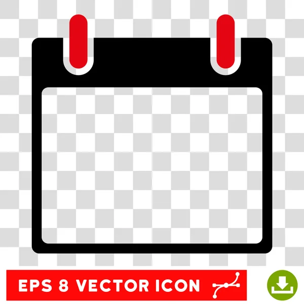 Calendário vazio Folha Eps Vector Icon — Vetor de Stock