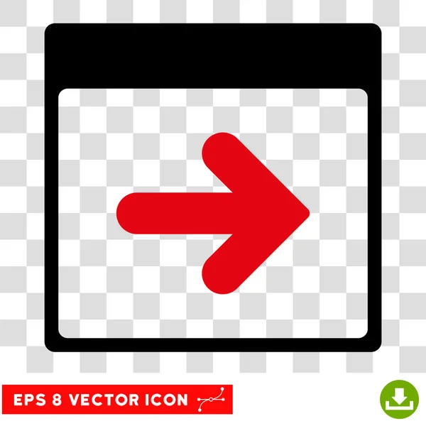 Próximo Calendário Dia Eps Vector Ícone — Vetor de Stock