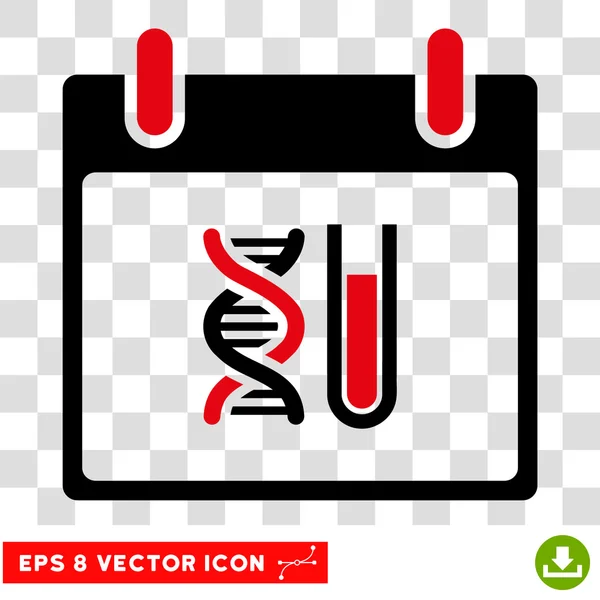 Dia do calendário de análise de DNA Eps Vector Icon — Vetor de Stock