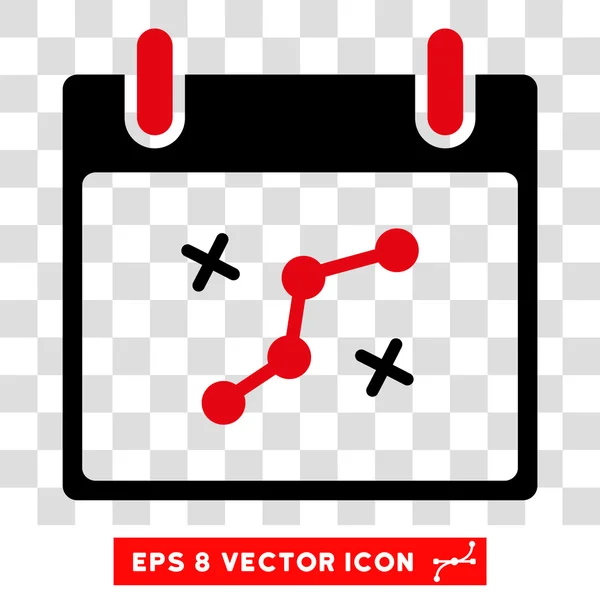 Pfad zeigt Kalendertag eps Vektor-Symbol — Stockvektor