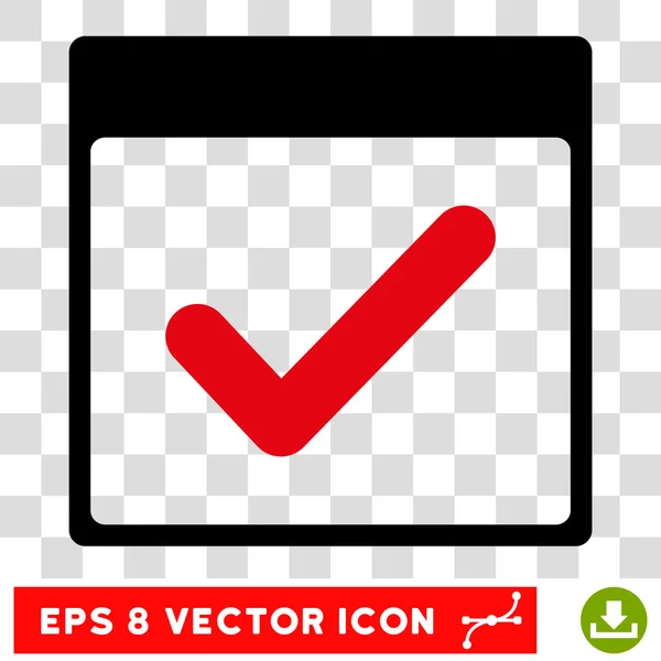 Válido Día Calendario Página Eps Vector Icono — Vector de stock