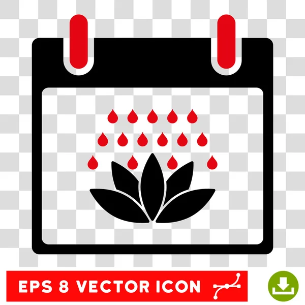 Spa douche calendrier jour eps vectoriel icône — Image vectorielle