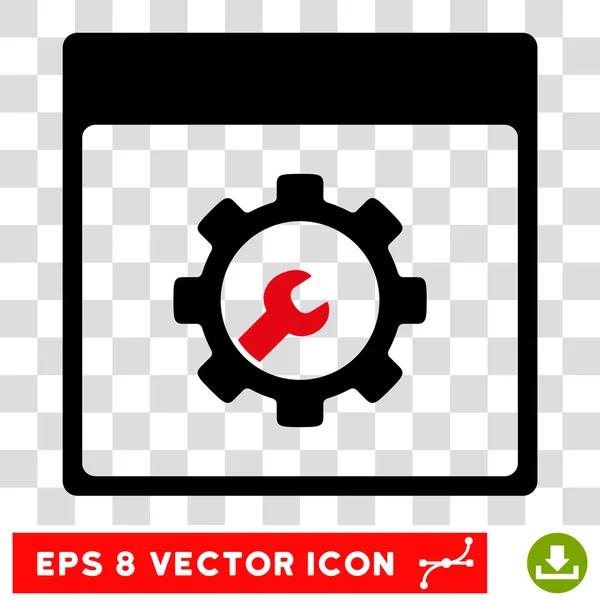 Herramientas de configuración Calendario Página Eps Vector Icono — Vector de stock