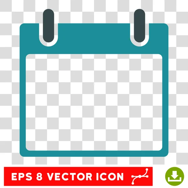 Vacío Calendario Hoja Eps Vector Icono — Vector de stock