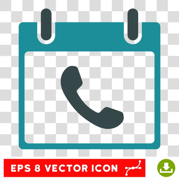 Telefon Kalender Tag eps Vektor-Symbol — Stockvektor