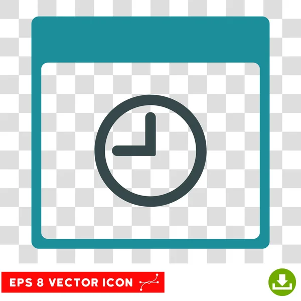 Calendario de tiempo Página Eps Vector Icono — Vector de stock