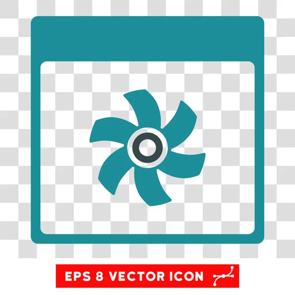 Eventail Calendrier Page Eps Icône vectorielle — Image vectorielle