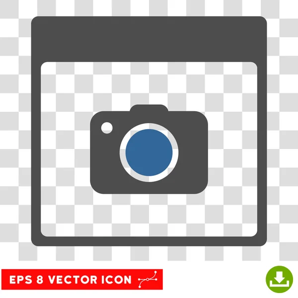 Foto Cámara Calendario Página Eps Vector Icono — Vector de stock