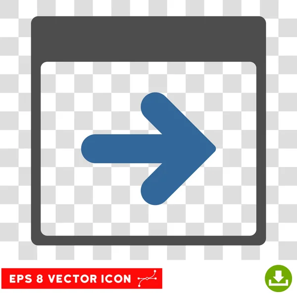Prochain jour calendrier Eps Icône vectorielle — Image vectorielle