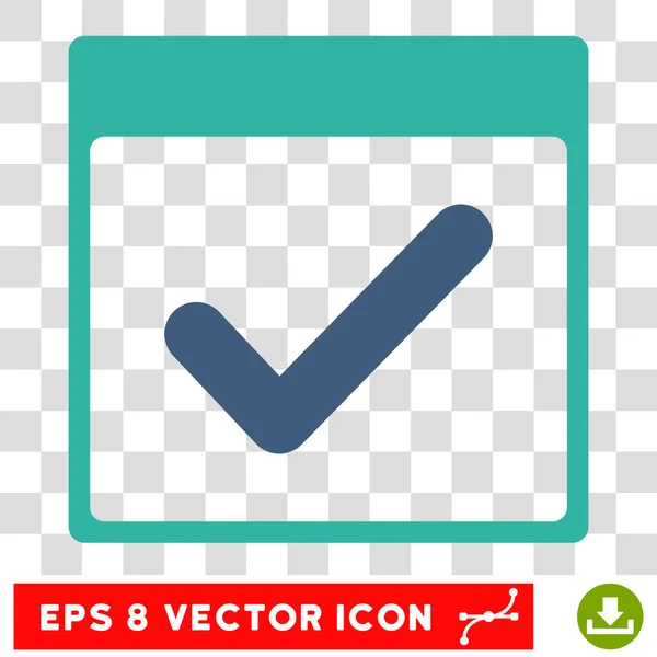 Gültiger Tag Kalenderseite eps Vektor-Symbol — Stockvektor