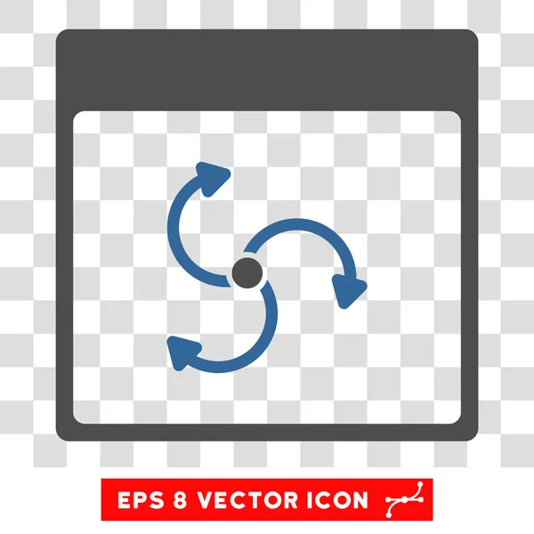 Siklon takvim sayfası Eps vektör simgesi — Stok Vektör