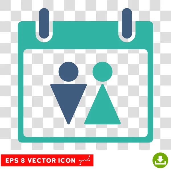 Toilet Calendar Day Eps Vector Icon — Stock Vector