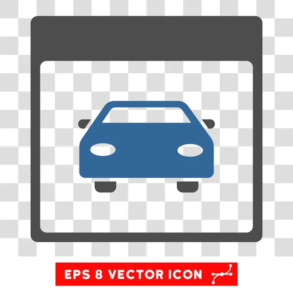Automobil Auto Kalenderseite eps Vektor-Symbol — Stockvektor