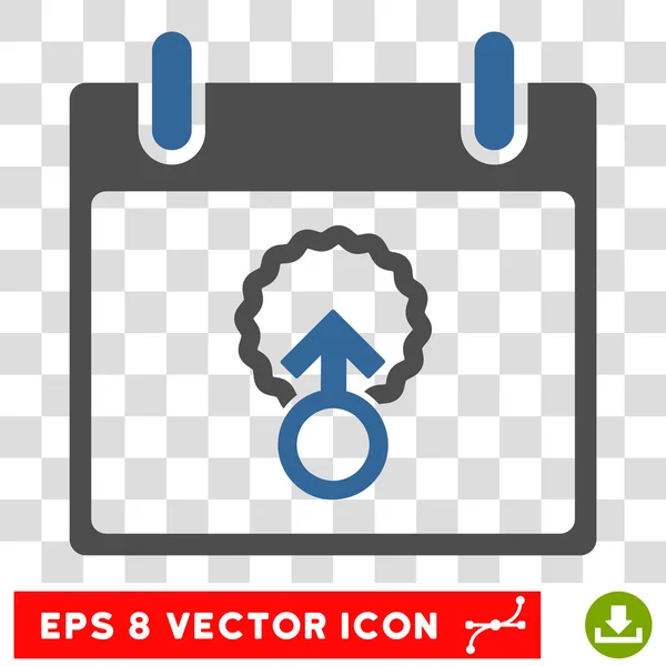 Calendário de Penetração Celular Dia Eps Vector Icon — Vetor de Stock