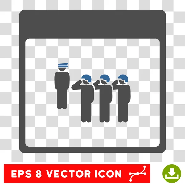 Hadsereg keret naptár oldal Eps Vector Icon — Stock Vector