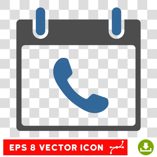 Telefon Kalender Tag eps Vektor-Symbol — Stockvektor