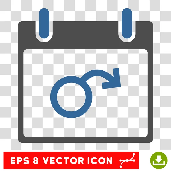 Impotence Calendar Day Eps Vector Icon — Stock Vector