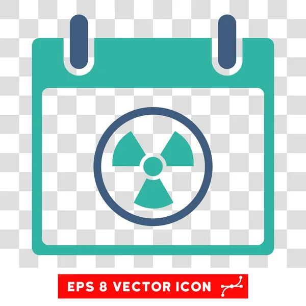 Radioaktiver Kalendertag eps Vektor-Symbol — Stockvektor