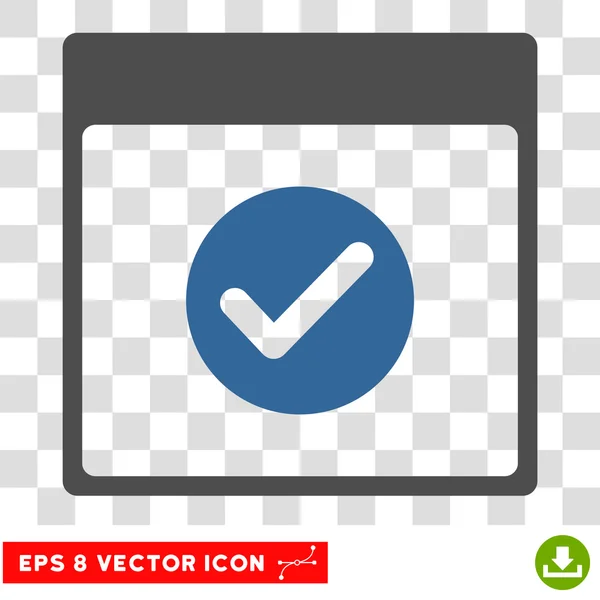 Ok Kalendertag eps Vektor-Symbol — Stockvektor