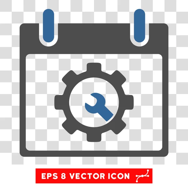 Opciones Herramientas Calendario Día Eps Vector Icono — Archivo Imágenes Vectoriales