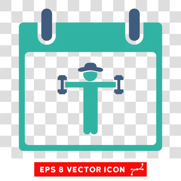 Fitness-Kalender Tag eps Vektor-Symbol — Stockvektor