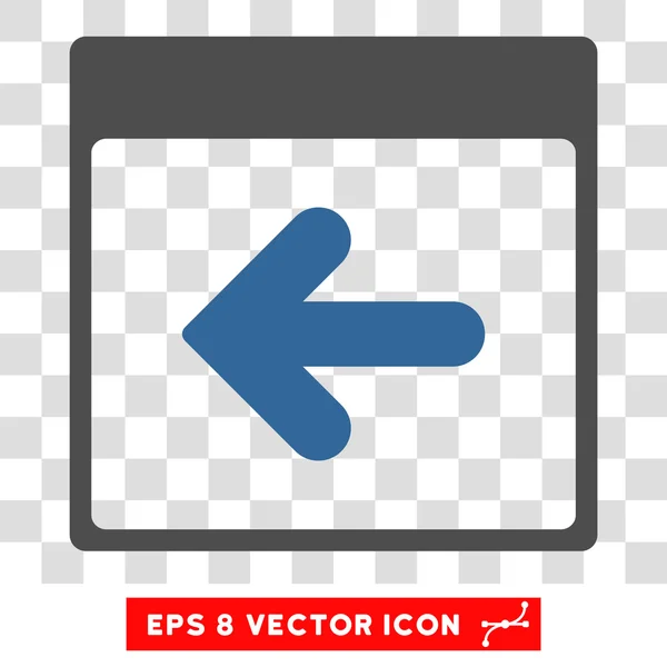 Предыдущий день календаря Eps Векторная икона — стоковый вектор