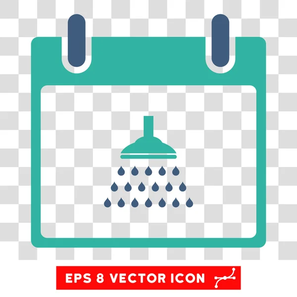 Calendário do chuveiro Dia Eps Vector Ícone — Vetor de Stock