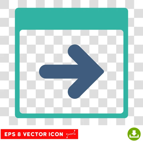 Next Calendar Day Eps Vector Icon — Stock Vector