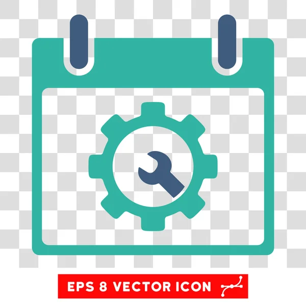 Opciones Herramientas Calendario Día Eps Vector Icono — Archivo Imágenes Vectoriales