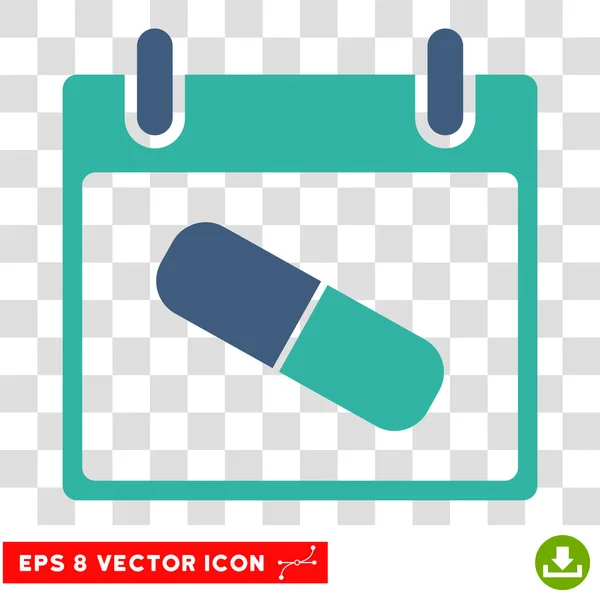 Día de la píldora de drogas Eps Vector icono — Vector de stock