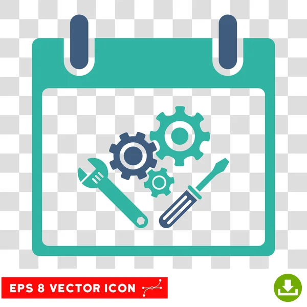 Instrument Outils Calendrier Jour Eps Icône vectorielle — Image vectorielle