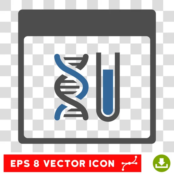 Analyse ADN Calendrier Page Eps Icône vectorielle — Image vectorielle