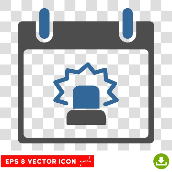 Waarschuwing dag Eps Vector kalenderpictogram — Stockvector