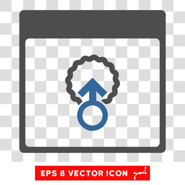 Zelle Penetration Kalender Seite eps Vektor Symbol — Stockvektor