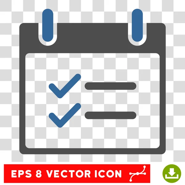 Check Items Calendar Day Eps Vector Icon — Stock Vector