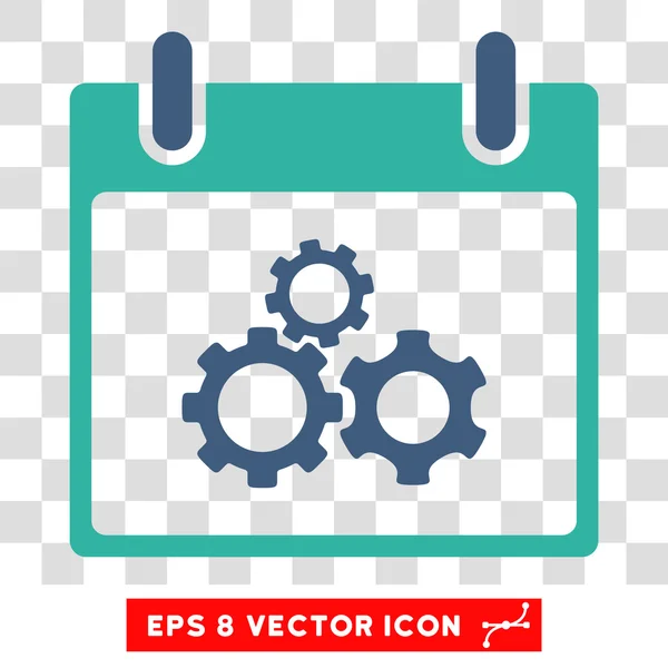 Механика передач календарь день Eps вектор значок — стоковый вектор