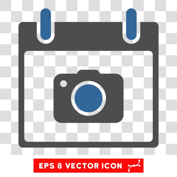 Foto-Kamera Kalender Tag eps Vektor-Symbol — Stockvektor