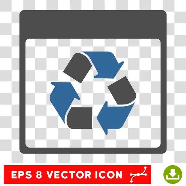 Recycler Calendrier Page Eps Icône vectorielle — Image vectorielle