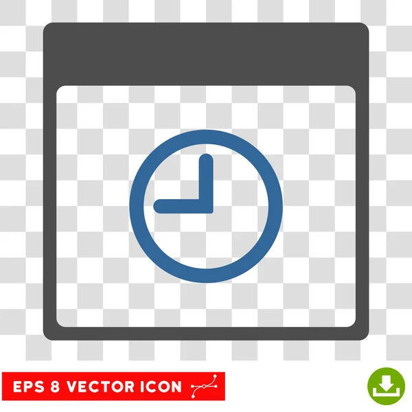 Tijd kalender pagina Eps Vector Icon — Stockvector