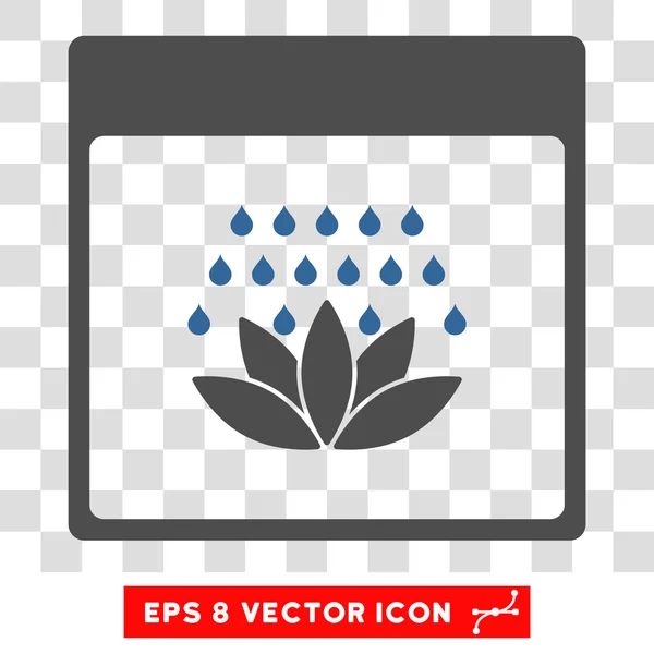 Spa chuveiro calendário página Eps vetor ícone — Vetor de Stock