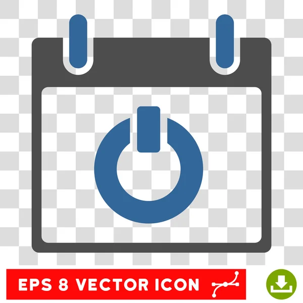 Schalter auf Kalendertag eps Vektor-Symbol — Stockvektor