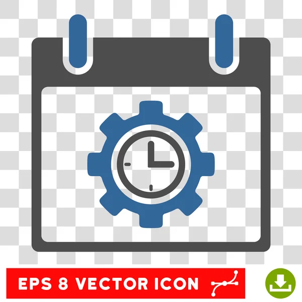 Tid växel kalenderdag EPS vektor ikon — Stock vektor
