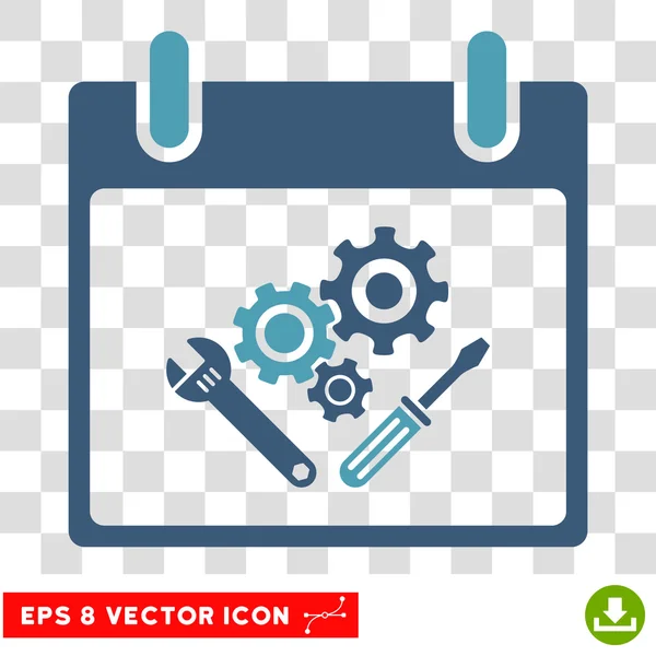 Instrumento Herramientas Calendario Día Eps Vector Icono — Archivo Imágenes Vectoriales