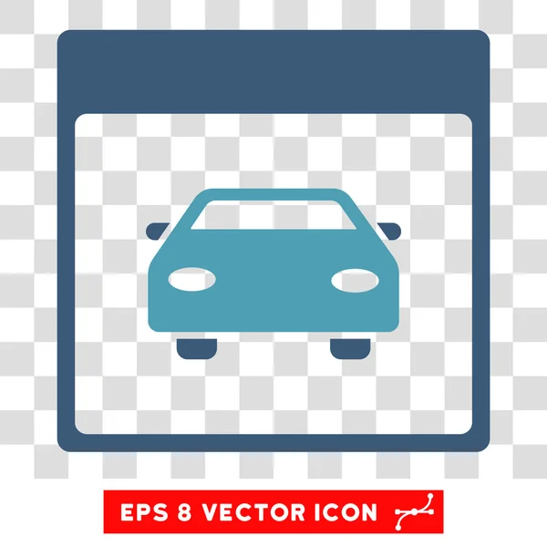 Automobil Auto Kalenderseite eps Vektor-Symbol — Stockvektor