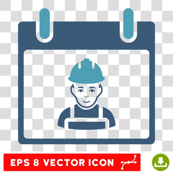 Día del calendario del trabajador Eps Vector icono — Archivo Imágenes Vectoriales