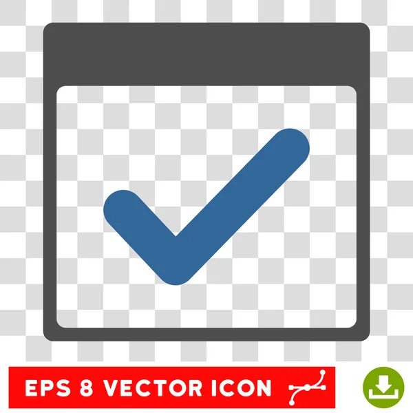 Gültiger Tag Kalenderseite eps Vektor-Symbol — Stockvektor