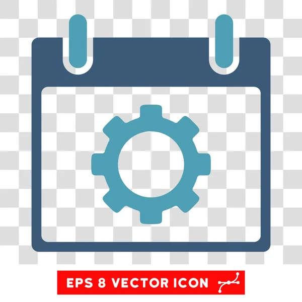 Gear Options Calendar Day Eps Vector Icon — Stock Vector